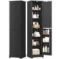 thumbnail image 1 of Hiphuta 71" Tall Narrow Bathroom Storage Cabinet, Slim Bathroom Storage Tower with Adjustable Shelves & Door Shelves, Narrow Cabinet with Doors for Small Spaces, Black, 1 of 7