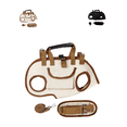 thumbnail image 1 of Hipipet Dog Carrier, Brown XL Dog Sling Carrier, Wearable Dog Carrier Backpack, Cat Sling Carrier Pouch, Heavy Duty Dog Bag Carrier For Hiking Walking, 1pc, 1 of 5