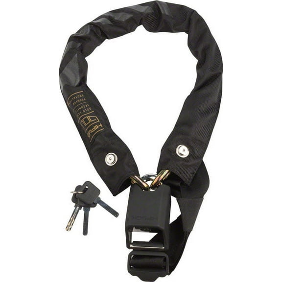 Hiplok Gold Chain Lock, 10mm x 85cm, Black