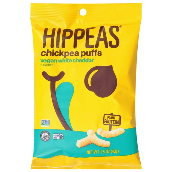 Hippeas Puffs White Cheddar 1.5 oz (Pack Of 24)