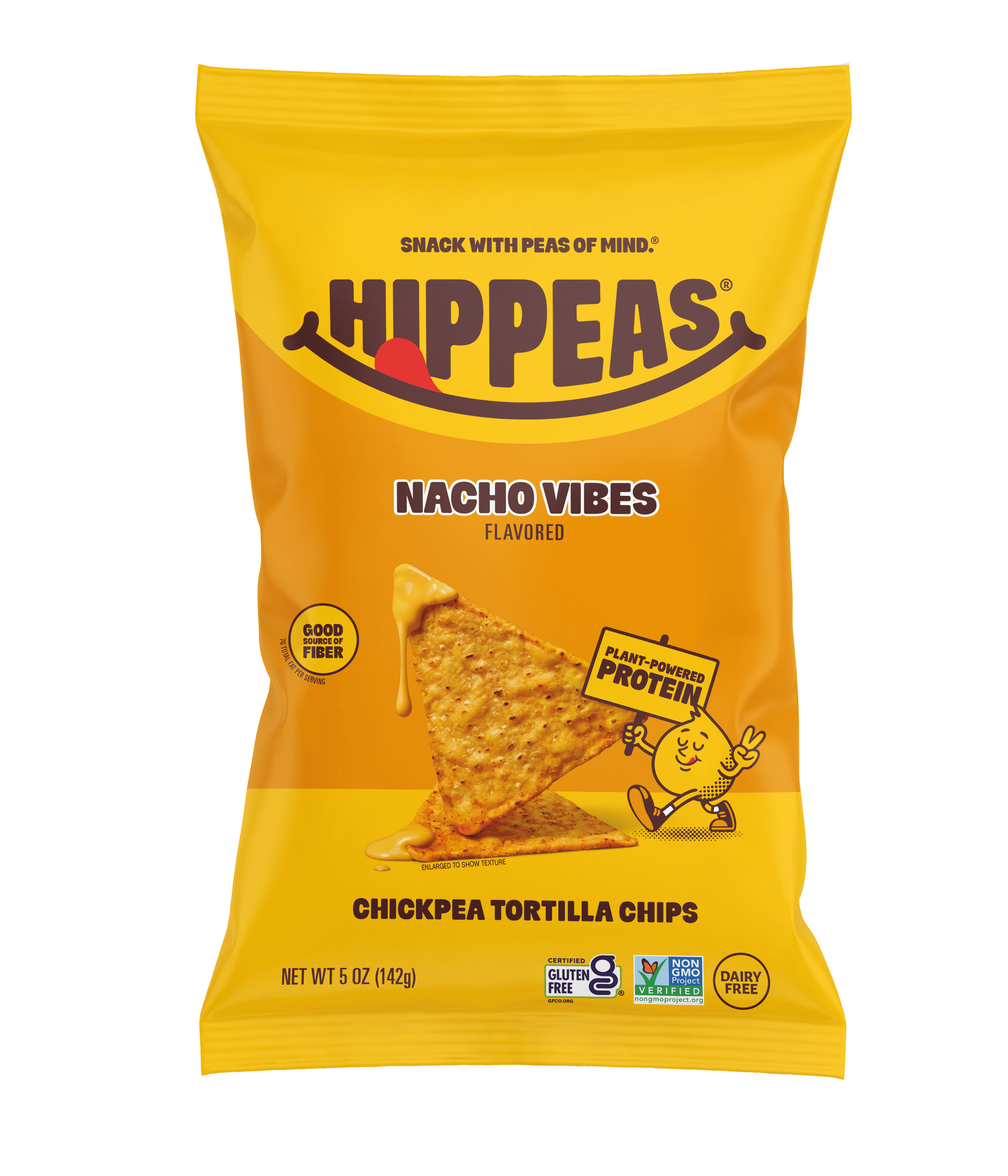 HIPPEAS Chickpea Tortilla Chips, Nacho Vibes, Gluten Free, 3g