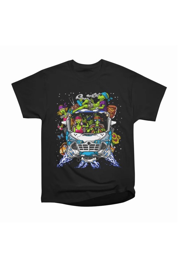 Hippie Aliens Adventure T-Shirt Tee Gift For Him Merch For Her Apparel For Friend