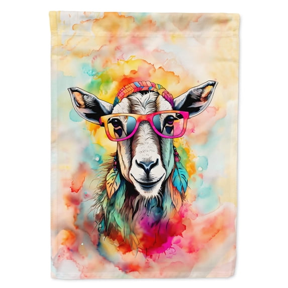 Hippie Animal Goat House Flag