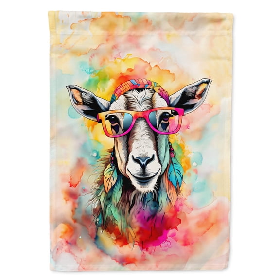 Hippie Animal Goat House Flag