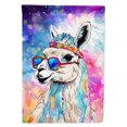 thumbnail image 1 of Hippie Animal Llama House Flag 28 in x 40 in, 1 of 5