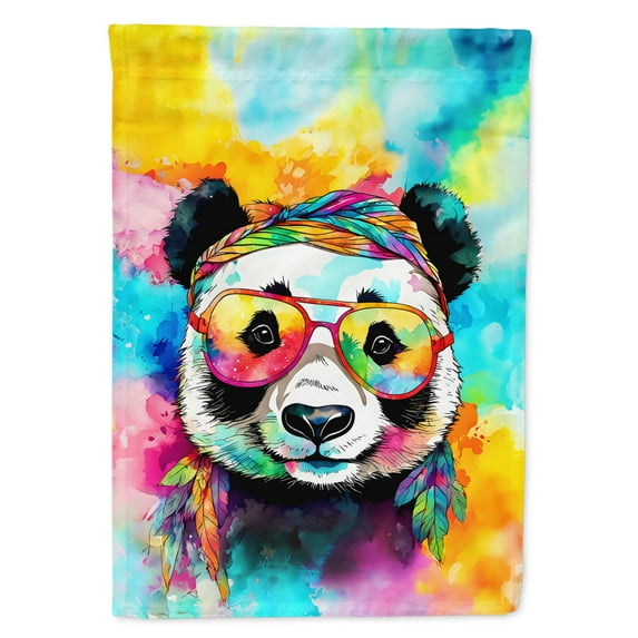 Hippie Animal Panda House Flag 28 in x 40 in