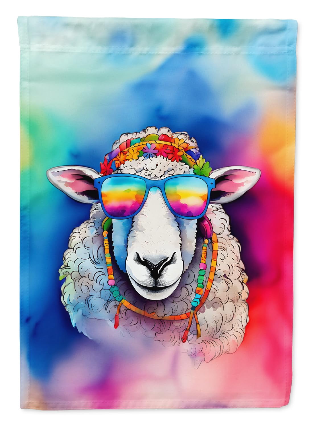 Hippie Animal Sheep Garden Flag 11.25 in x 15.5 in