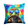 thumbnail image 1 of Hippie Animal Tortoise Turtle Throw Pillow 18 in x 18 in, 1 of 5