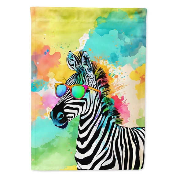 Hippie Animal Zebra House Flag 28 in x 40 in