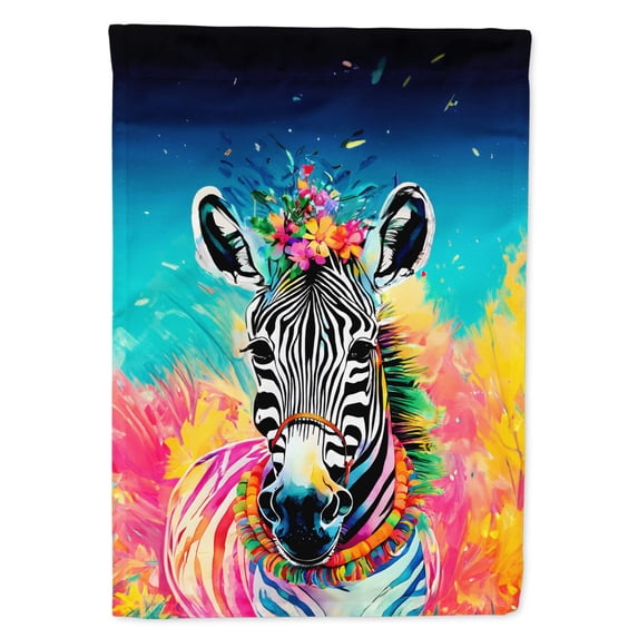 Hippie Animal Zebra House Flag