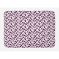 thumbnail image 1 of Hippie Bath Mat, Feathers with Geometric Motifs and Streaks, Plush Bathroom Decor Mat with Non Slip Backing, 29.5" X 17.5", Pale Pink Plum, by Ambesonne, 1 of 2