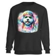 thumbnail image 1 of Hippie Bichon Frise Portrait Watercolor Tie-Dye Vintage Styles Sweatshirt Unisex Merch Bichons Dog Lovers Gifts Idea - 00014, 1 of 6