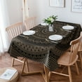 thumbnail image 1 of Hippie Black Mandala Bohemian Style Table Cloth Waterproof Dining Tablecloth Kitchen Decorative Coff, 1 of 5