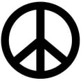 thumbnail image 1 of Hippie BoHo Peace Sign Decorative Car Truck Decal Window Sticker Vinyl Die-Cut Vacation Souvenir Travel Retro Vintage 1970's Peace Van Weed Love Heart Dove Surf Music Festival Karma, 1 of 2