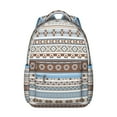 thumbnail image 1 of Hippie Boho Backpack for College Students - Tribal Design Laptop Bag, Heavy Duty Water-Resistant Fabric, Spacious Compartments for Dorm, Library & Daily Campus Use, 1 of 6