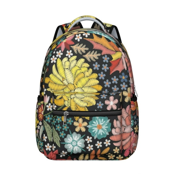 "Hippie Boho Tribal Bookbag - Durable College Backpack with Laptop Sleeve, Vintage Print for School, Commute & Stylish Carry"