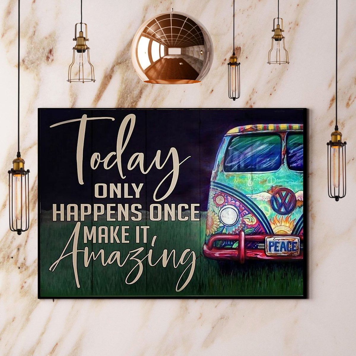 Today Only Happens Once Make It Amazing Wall Art Decor 32x12 Inch La