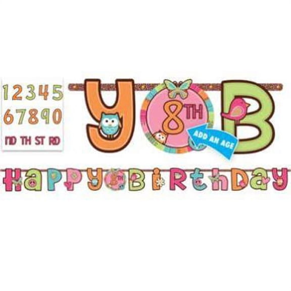 Hippie Chick Jumbo Letter Banner Kit (1ct)