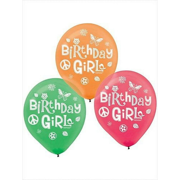Hippie Chick Latex Balloons (6ct)