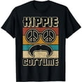 thumbnail image 1 of Hippie Costume Outfit Hippy Costume 60s Theme Party Mens 70s T-Shirt, 1 of 7