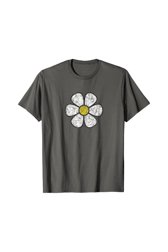 Hippie Daisy Flower T Shirt Vintage Graphic Effect