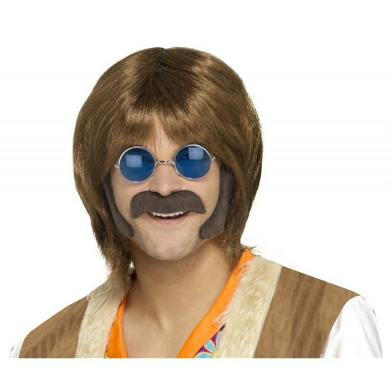 Hippie Disguise Set Adult Brown Hippie Disguise Set Adult Brown