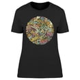 thumbnail image 1 of Hippie Doodles T-Shirt Women -Image by Shutterstock, Female x-Large, 1 of 2