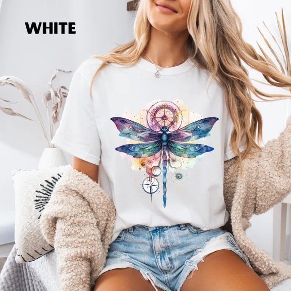 Hippie Dragonfly Boho Aesthetic Nature Lover T-Shirt
