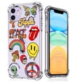 thumbnail image 1 of Hippie Elements Collage Clear Case for iPhone 11,Aesthetic Art Design Case for Men Women,Unique Soft Transparent TPU Bumper Case Cover, 1 of 5
