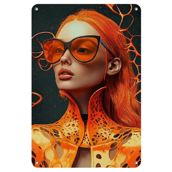 Hippie Garden Soul-Searching Metal Tin Sign - 8x12" Decorative Wall Art for Home, Coffee Shops, Bars & More, Picture Decorative Painting, Lose My Mind, Billiard Rooms, Hotels, 2D