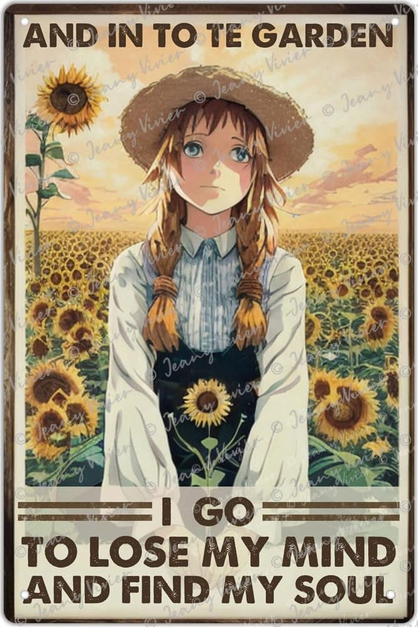 Hippie Girl Garden Signs Outdoor Metal, And Into The Garden I Go To ...