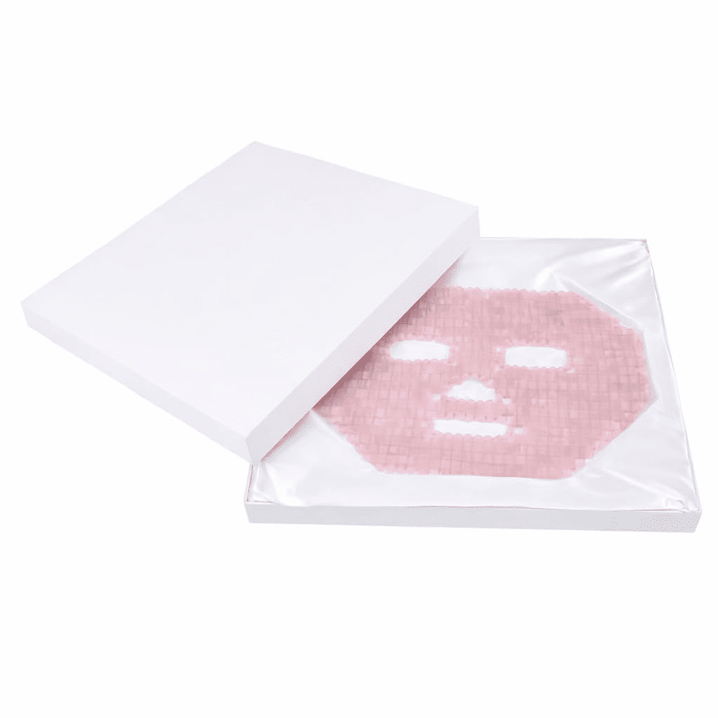 This Hippie Girl Rose Quartz Crystal Face Mask - Cooling Stone Facial Mask for Skin Soothing, Puffiness, Glow & Relaxation - Natural Crystal Skincare Tool for Lymphatic Support