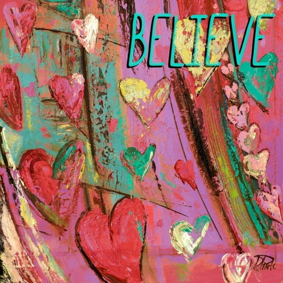 Hippie Hearts Inspired II Poster Print by Patricia Pinto