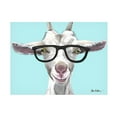 thumbnail image 1 of Hippie Hound Studios 'goat patsy glasses turquoise' Canvas Art, 1 of 3