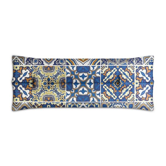 Hippie Inspired Seat Belt Pillow for Surgery Recovery - Soft Mastectomy Cushion for Women, Colorful Bohemian Design, Pressure Relief Pad for Car Rides