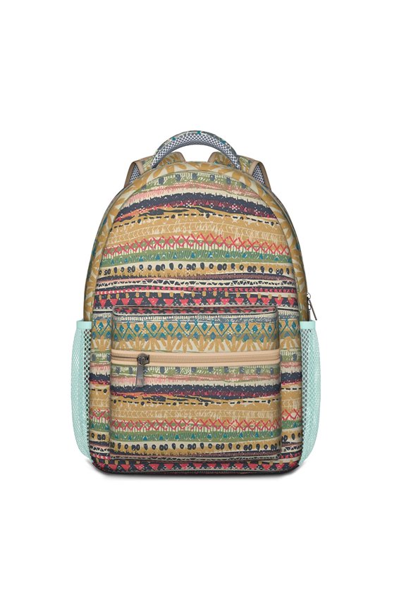 Hippie Inspired Waterproof Backpack - Stylish & Lightweight with Organized Storage for Daily Use