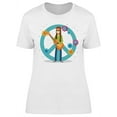 thumbnail image 1 of Hippie Man Design T-Shirt Women -Image by Shutterstock, Female Medium, 1 of 2