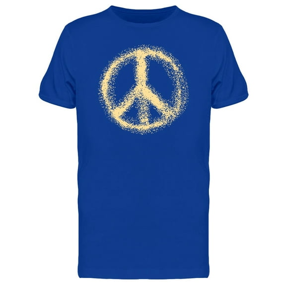 Hippie Peace And Love Sign Art T-Shirt Men -Image by Shutterstock, Male XX-Large