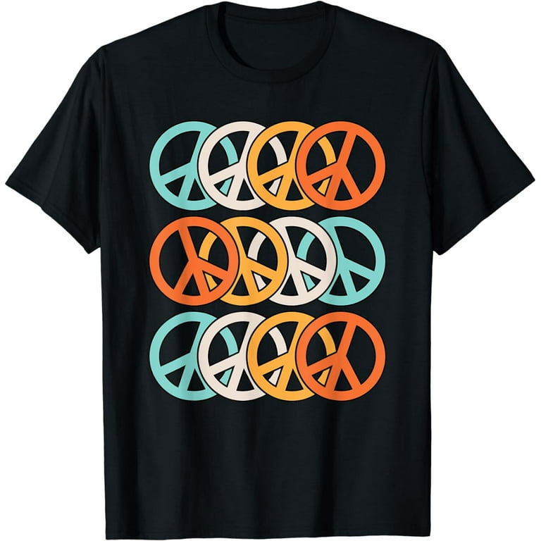 Vintage Inverse Peace Symbol Hippie 1960'S 70'S T Shirt Vintage Inverse Peace Symbol Hippie 1960'S 70'S T Shirt