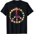 thumbnail image 1 of Hippie Peace Sign Flower Power Peace Sign World Peace T-Shirt men and women can wear, black, white, gifts., 1 of 4