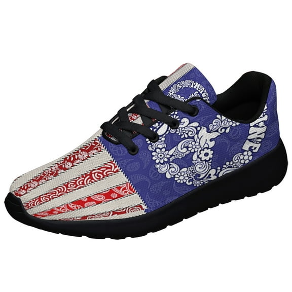 Hippie Peace Sign Imagine Shoes Sneakers Black Size 13