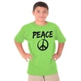 thumbnail image 1 of Hippie Peace Sign Make Love Not War Crewneck T Shirts Boy Girl Teen Brisco Brands M, 1 of 6