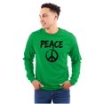 thumbnail image 1 of Hippie Peace Sign Make Love Not War Long Sleeve TShirt Men Women Brisco Brands S, 1 of 6