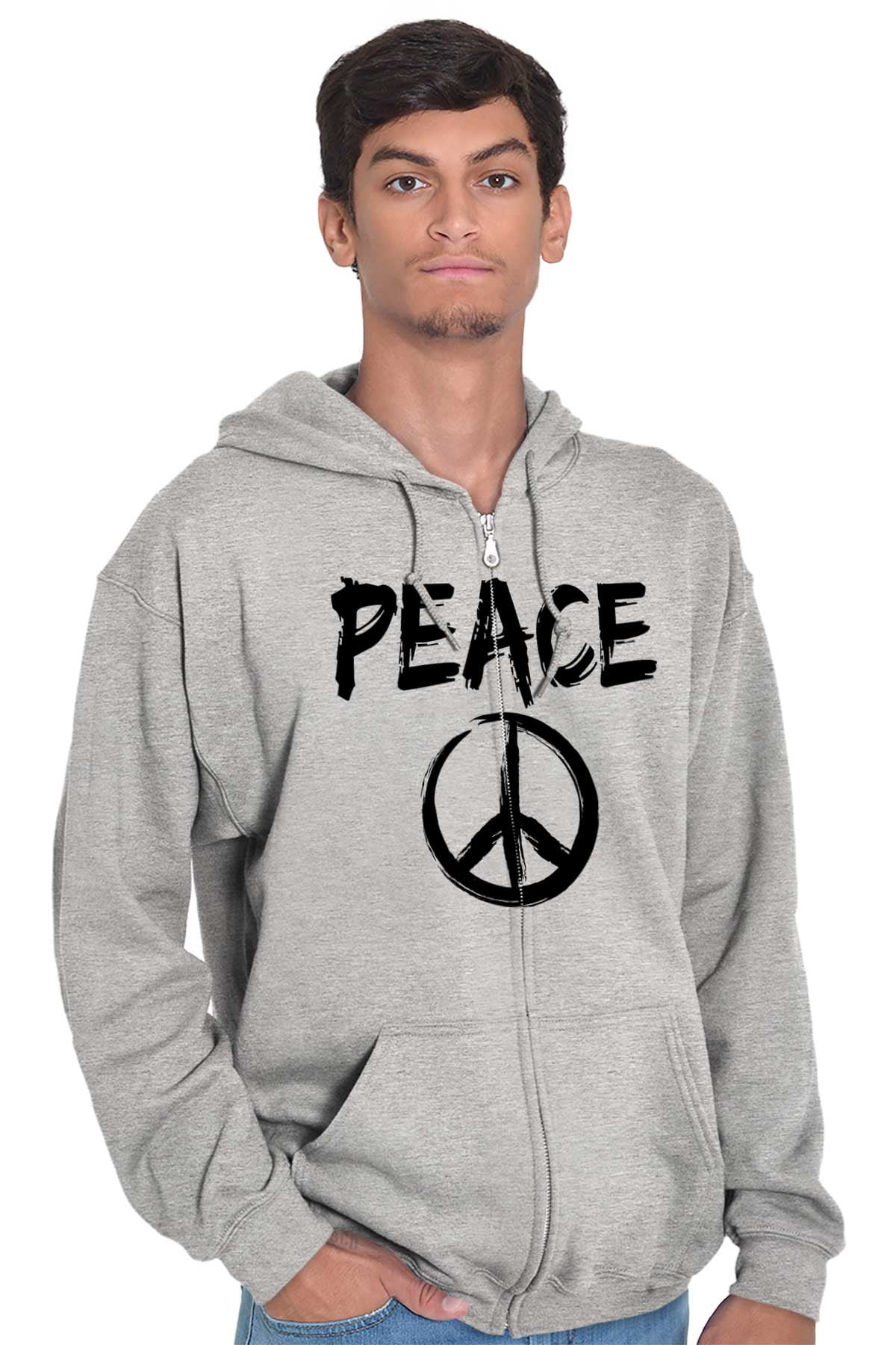 Hippe Peace Men's Zip Up Hoodie