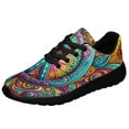 thumbnail image 1 of Hippie Peace Sign Shoes Sneakers Black Size 9, 1 of 7