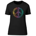 thumbnail image 1 of Hippie Peace Sign Symbol T-Shirt Women -Image by Shutterstock, Female Medium, 1 of 4