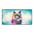 thumbnail image 1 of Hippie Ragdoll Portrait oil painting Watercolor Tie-dye Vintage Desk Mat Full Keyboard Mouse Pad Cat Lover Kitten Owner Gifts Idea Large Mousepad - 00015, 1 of 5