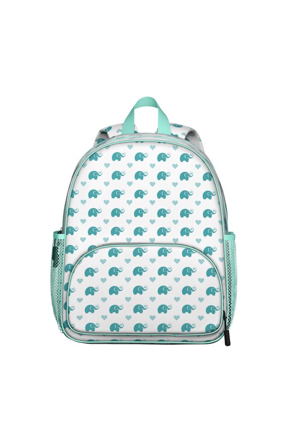 Hippie Retro Colorful Symmetrical Breathable Padded Backpack with Side Pockets