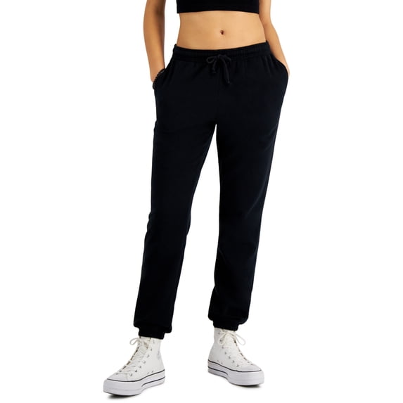 Hippie Rose BLACK Juniors' Sweatpants, US Medium