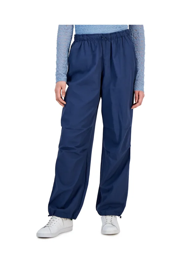 Hippie Rose Juniors' Bungee-Hem Parachute Pants - Small